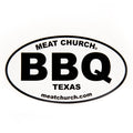 Oval BBQ Sticker